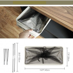 Stilren hopfällbar tvättkorg på hjul, 44L Grå