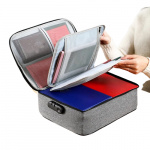 Flerlagers dokumentförvaringsväska, grå Flerlagers dokumentförvaringsväska, grå