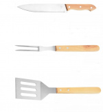 Grillset i trä, 4-delar