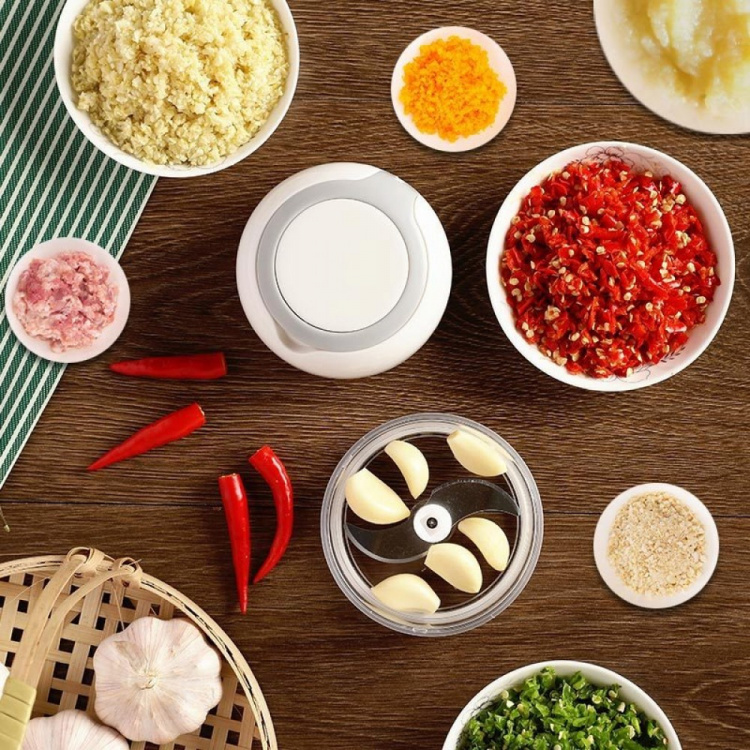 Grönsakshackare med snöre