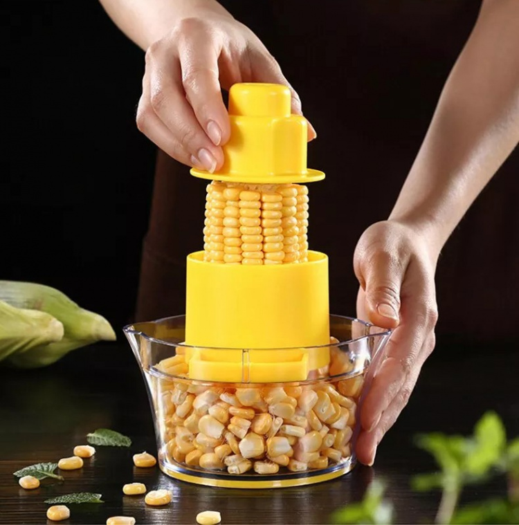 Majsskalare med kopp, Gul Majsskalare med kopp, Gul