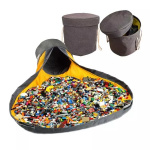 Lekmatta med Förvaring, Gul/Grå