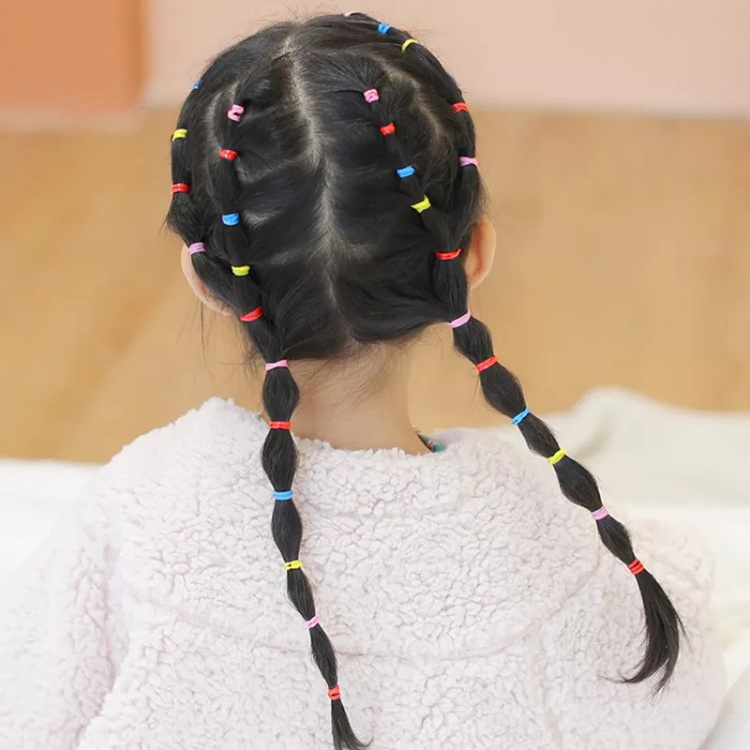 2000-pack Hårsnoddar för barn, Flerfärgad 2000-pack Hårsnoddar för barn, Flerfärgad