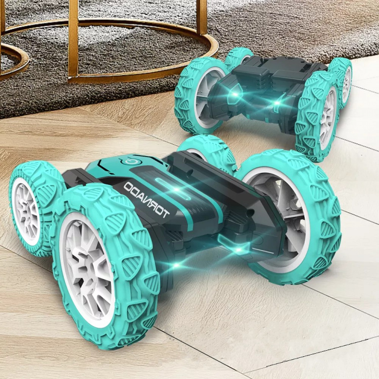 RC Stuntbil med fyrhjulsdrift, Grön