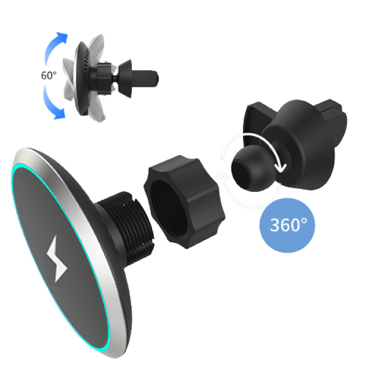 Trådlös Qi-laddare för bil Trådlös Qi-laddare för bil