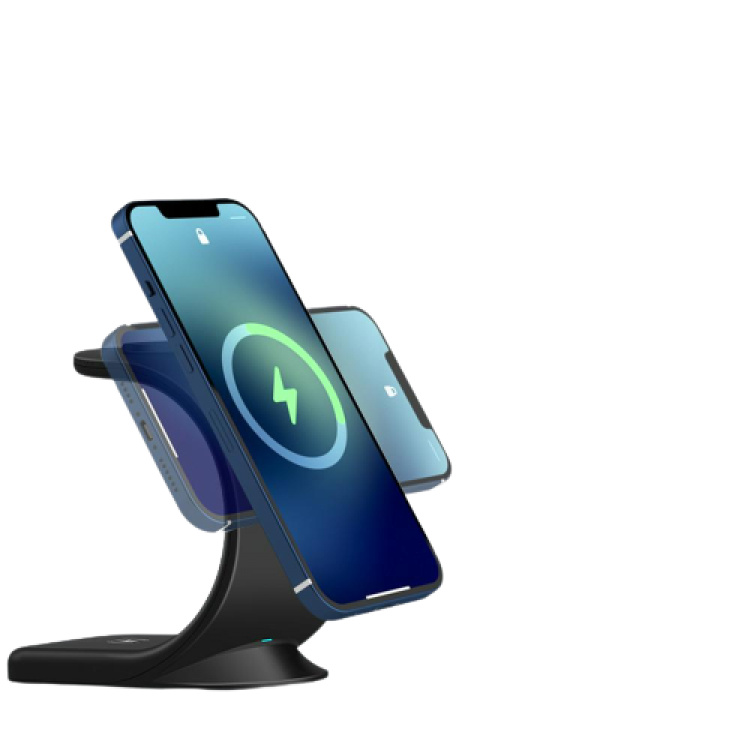 Qi-laddare för mobila enheter, 15W, Svart Qi-laddare för mobila enheter, 15W, Svart