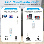 AUX Mottagare/Sändare 2-i-1, Bluetooth 5.0