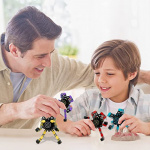 Fidget Spinner som kan förvandlas till en robotleksak (blå)