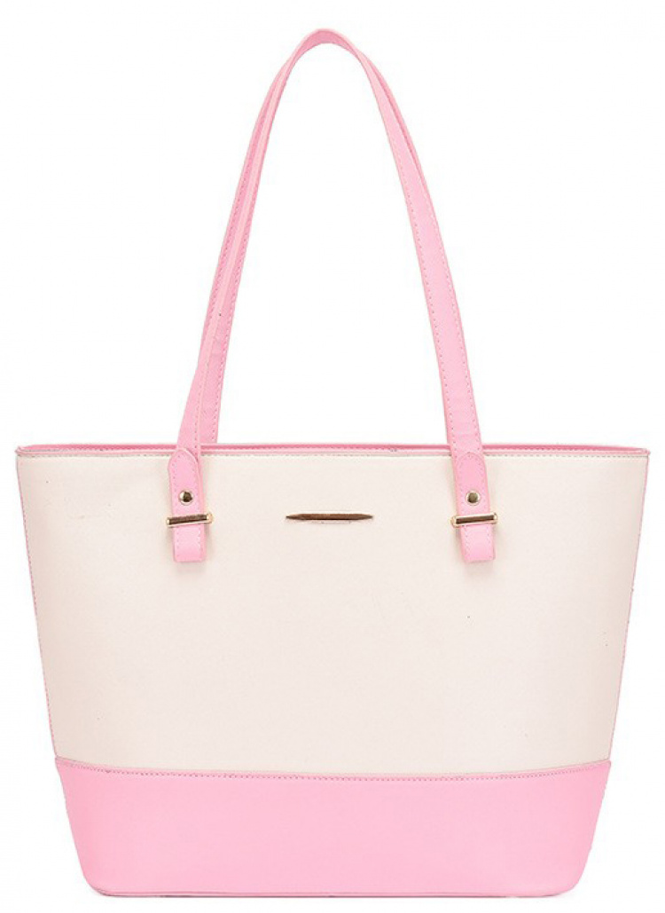 Handväskor, Beige Rosa med Guld-detaljer Handväskor, Beige Rosa med Guld-detaljer