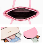 Handväskor, Beige Rosa med Guld-detaljer Handväskor, Beige Rosa med Guld-detaljer