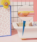 Lådhjul i Rostfritt stål 4-pack, Orange Lådhjul i Rostfritt stål 4-pack, Orange