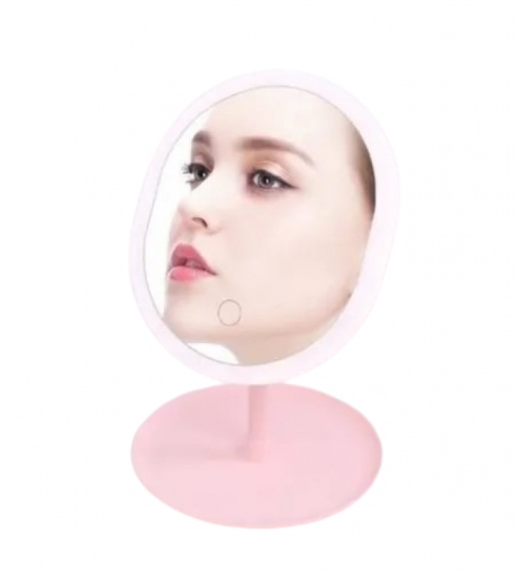 Uppladdningsbar Led Touch Sminkbordsspegel med stativ