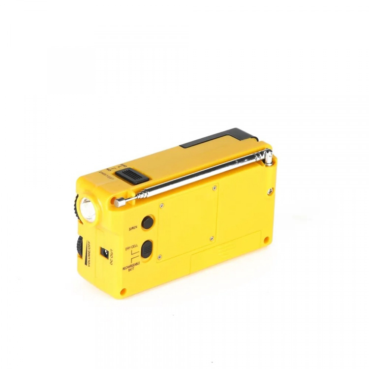 Vevradio med LED-lampa - FM-radio, USB, 1000mAh