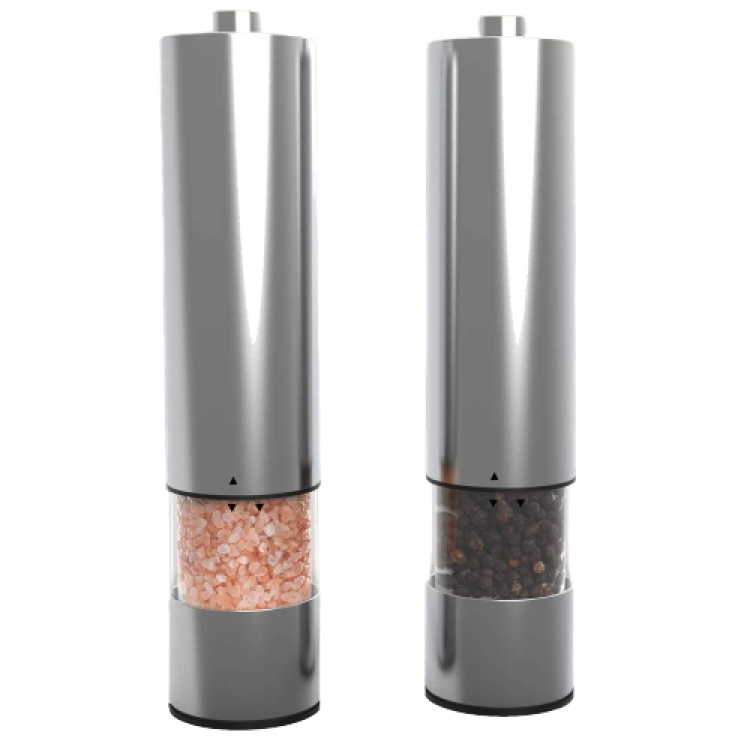 Elektrisk Salt- och Pepparkvarn i Rostfritt stål