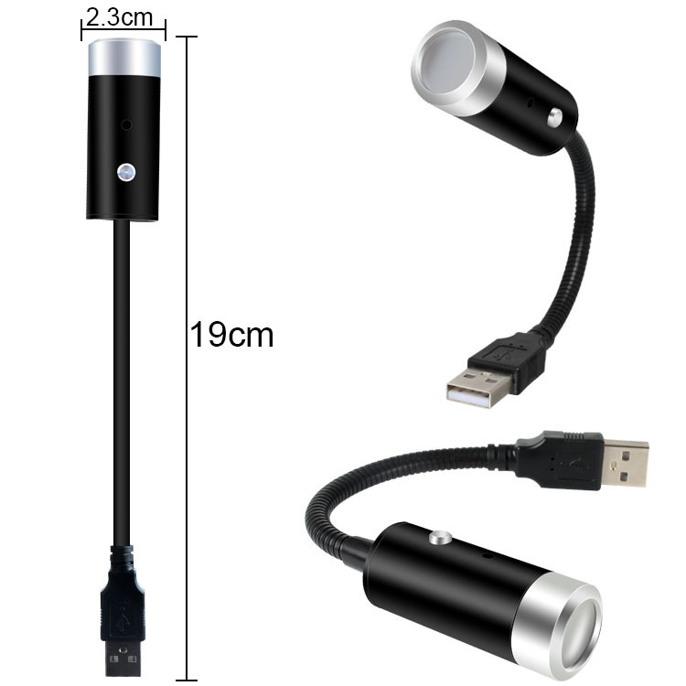 USB-Lampa som ger Stjärnatmosfär i Bilen, Rött ljus USB-Lampa som ger Stjärnatmosfär i Bilen, Rött ljus