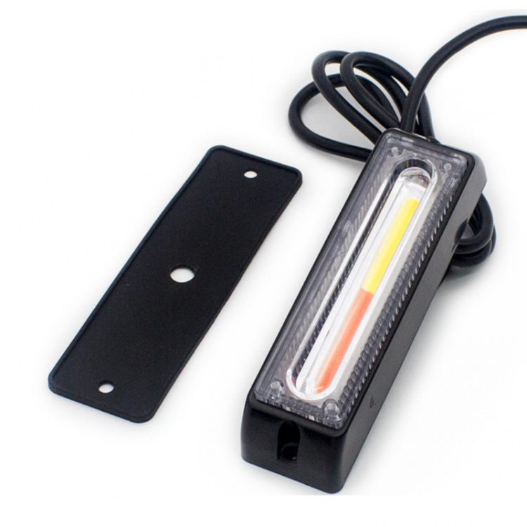 Varningslampa CoB LED för Bil 12-24V, Vitt ljus Varningslampa CoB LED för Bil 12-24V, Vitt ljus