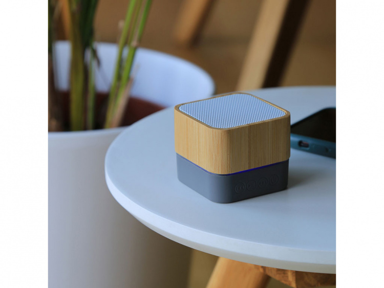 Bluetooth Mini Trähögtalare för Kontor, Grå