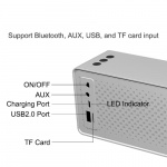 Bluetooth-högtalare, Silver med Graffiti Bluetooth-högtalare, Silver med Graffiti