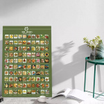 100 Maträtter Bucket List Poster