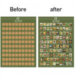 100 Maträtter Bucket List Poster