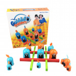 Tre-i-rad Spel med Roliga Figurer Tre-i-rad Spel med Roliga Figurer