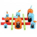 Tre-i-rad Spel med Roliga Figurer Tre-i-rad Spel med Roliga Figurer