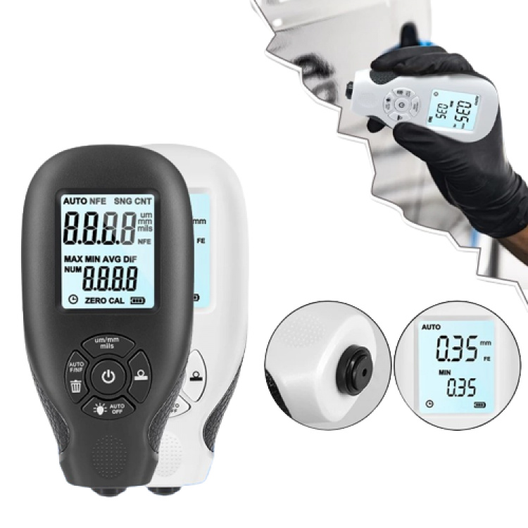 Tjockleksmätare för bilfärgbeläggning, Vit