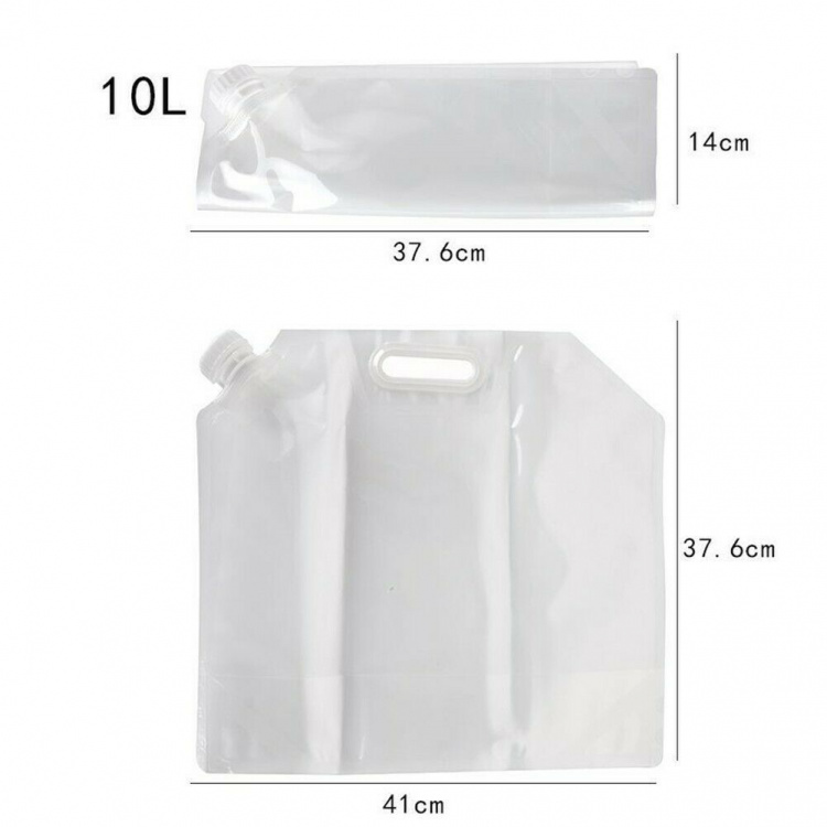 Vikbar vattenbehållare 10L med handtag och kran