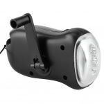 Handdriven LED-ficklampa, Svart