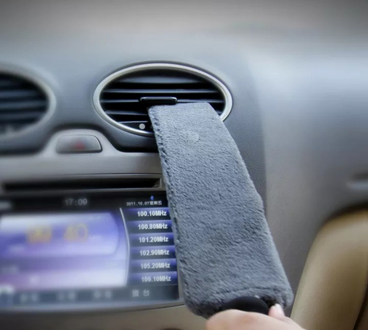 Smidig dammvippa för bilen, Grå