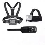 Bröstsele kompatibel med GoPro Hero inkl. Headstrap & Armband