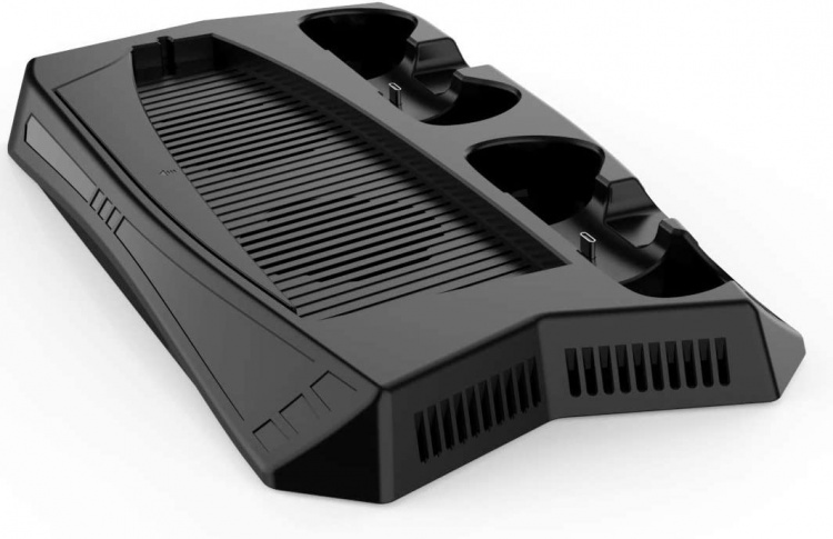 Stativ med Kylfläkt och Laddningsstation för PS5