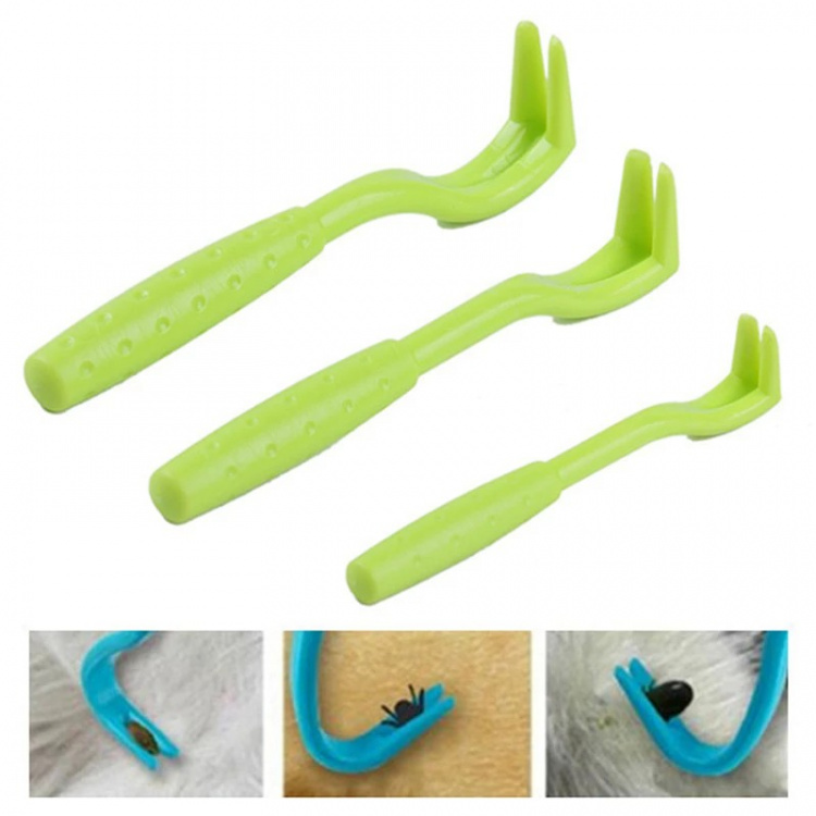 Insektsbortagare för Husdjur, mot fästingar eller loppor, 3st gröna Insektsbortagare för Husdjur, mot fästingar eller loppor, 3st gröna