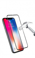 Skärmskydd i 9H härdat glas för iPhone 14, Svart
