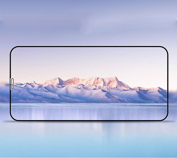 Skärmskydd i 9H härdat glas för iPhone 14, Svart