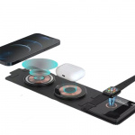 Magnetisk trådlös laddare 3-i-1 för iPhone 12/13/14/15, iWatch, Airpods Magnetisk trådlös laddare 3-i-1 för iPhone 12/13/14/15, iWatch, Airpods