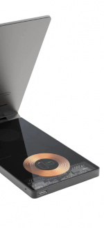 Vikbar och Trådlös laddare för Smartphone, iWatch, Airpods
