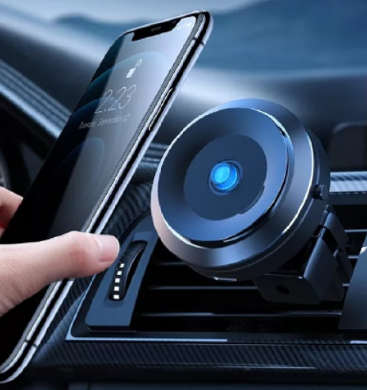 Mobilhållare med elektriskt sugkoppsfäste Mobilhållare med elektriskt sugkoppsfäste