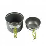 Camping set med spis, gryta och kopp kombination