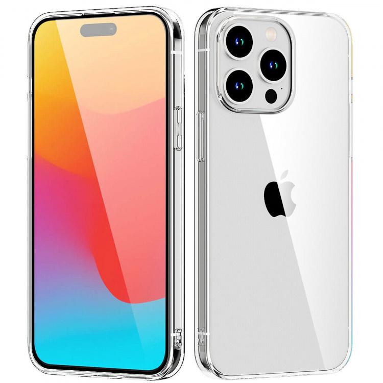 Mobilskal i TPU till iPhone 15 Pro, Transparent Mobilskal i TPU till iPhone 15 Pro, Transparent