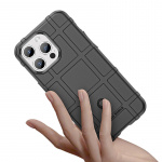 Stöttåligt skal till iPhone 15, Svart