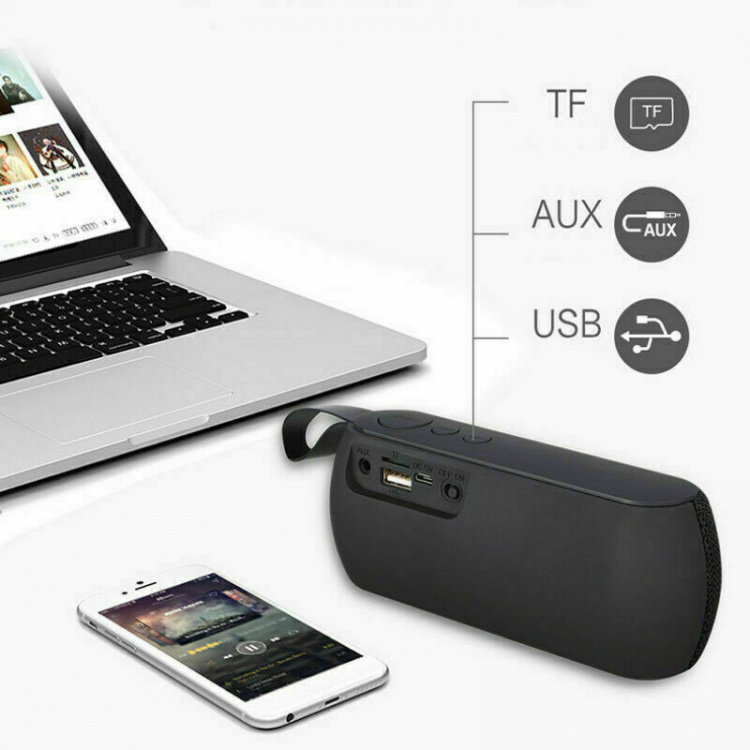 Q106 Trådlös högtalare, Bluetooth, USB, Svart