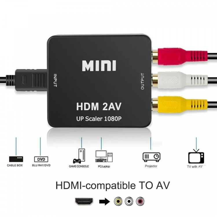 HD Video Converter Full HD 1080p - HDMI till RCA