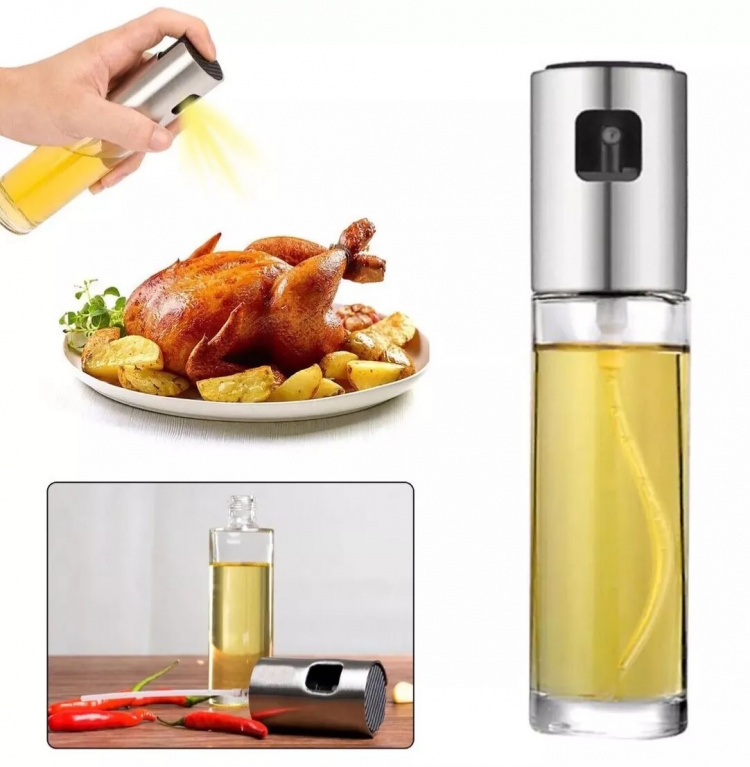 Sprayflaska i glas till vinäger/olja, 100ml