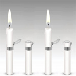 Ljussläckare silver, 4-pack Ljussläckare silver, 4-pack