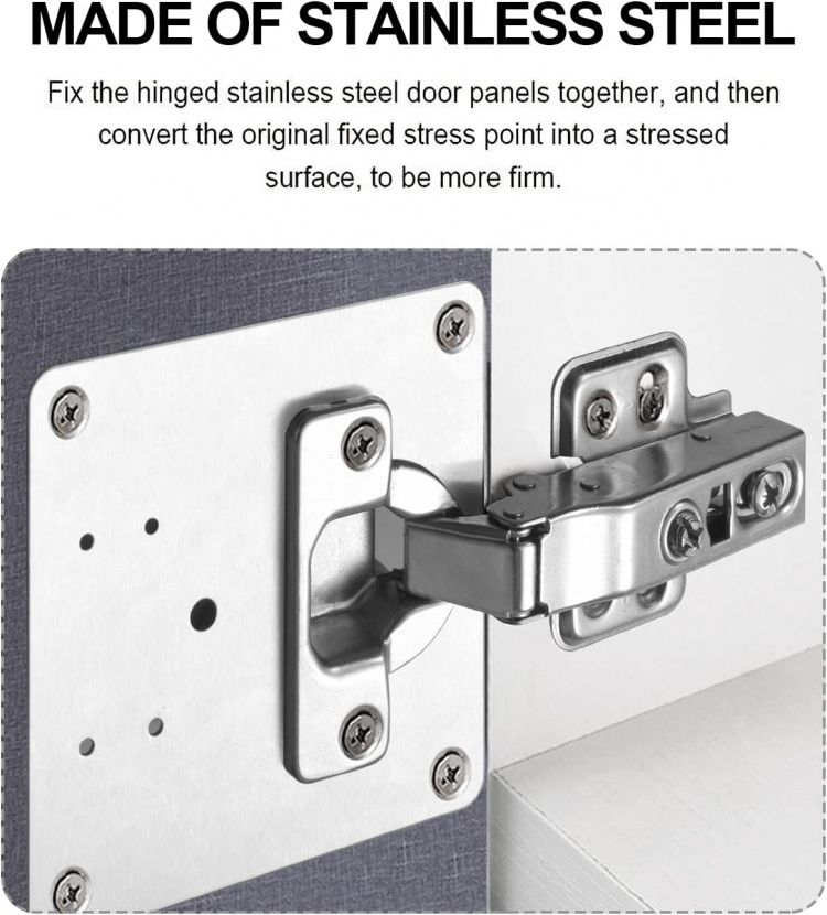 Reparationsplatta för gångjärn 4-pack