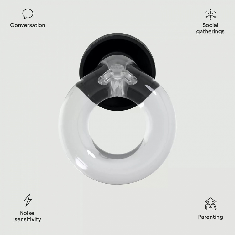 Brusreducerande Öronproppar, Transparent