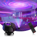 Galaxy Projector Fantasy Aurora - Stjärnprojektor med BT-Högtalare, Ljussensor och 360° Rotation Galaxy Projector Fantasy Aurora - Stjärnprojektor med BT-Högtalare, Ljussensor och 360° Rotation