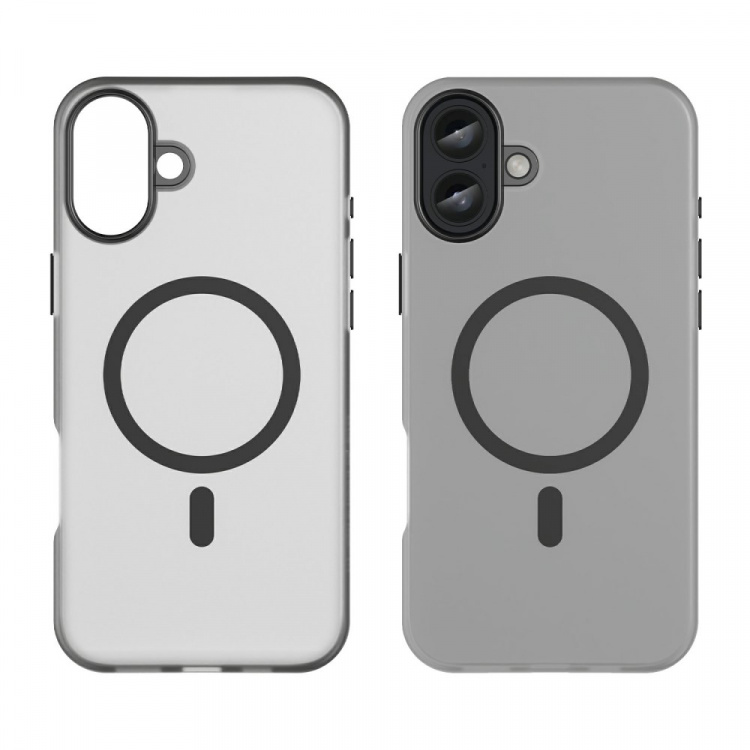 Semi-transparent skal med MagSafe till iPhone 16, Svart Semi-transparent skal med MagSafe till iPhone 16, Svart