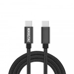 NORDIQZENZ 60W Flätad USB-kabel typ C till typ C, 50 cm NORDIQZENZ 60W Flätad USB-kabel typ C till typ C, 50 cm